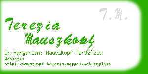 terezia mauszkopf business card